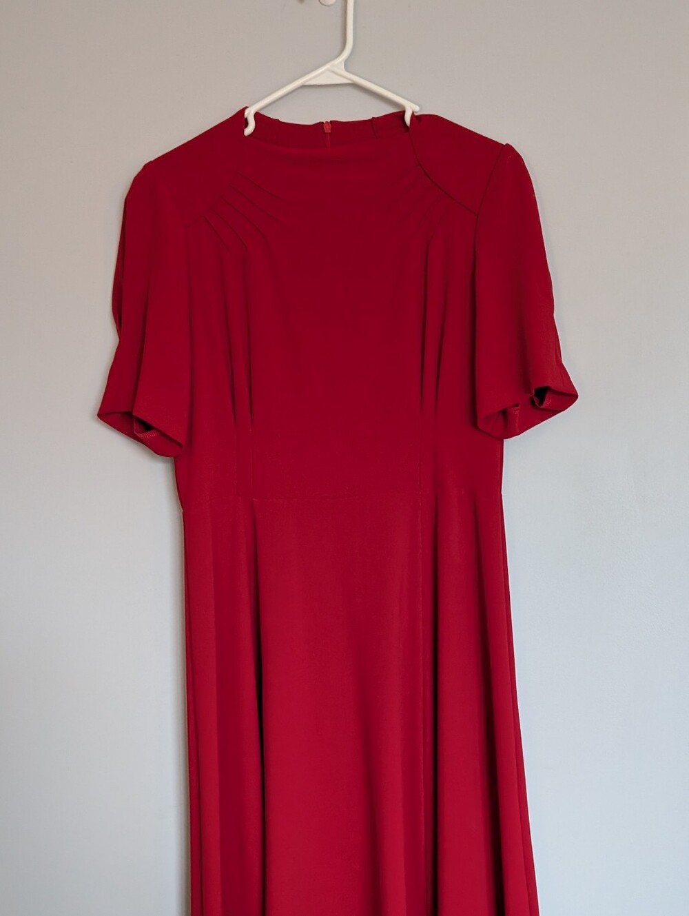 The House Of Foxy 1940s Stanwyck Dress Red 14
